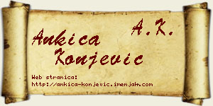 Ankica Konjević vizit kartica
